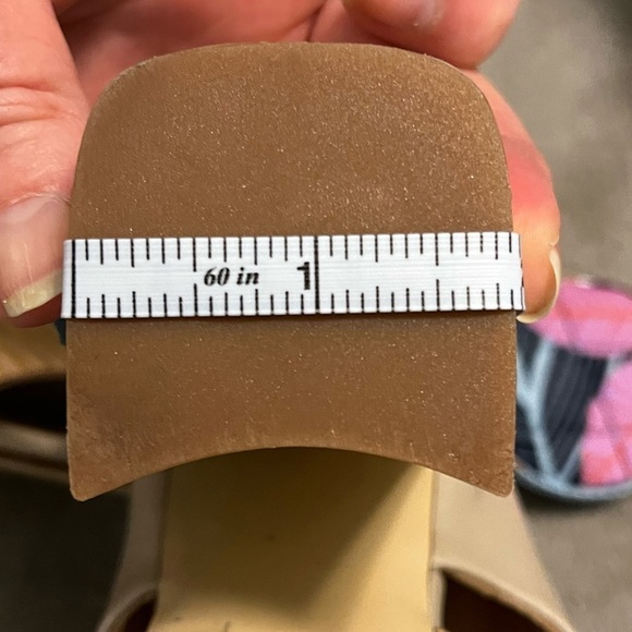 Giampaolo Viozzi Strappy Shootie Sandals High Chunk Heel Taupe Gold  EU37/US 7 - Picture 12 of 12